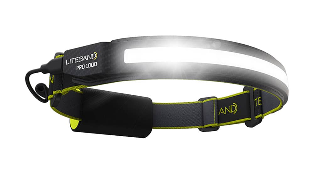 Liteband PRO 1000 Lumen LED Wide Beam Rechargeable Headlamp