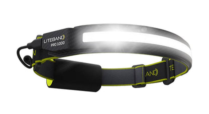 Liteband PRO 1000 Lumen LED Wide Beam Rechargeable Headlamp