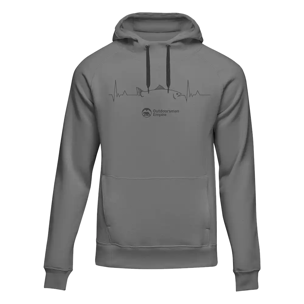 Outdoorzees Fishing Cardiogram Unisex Hoodie