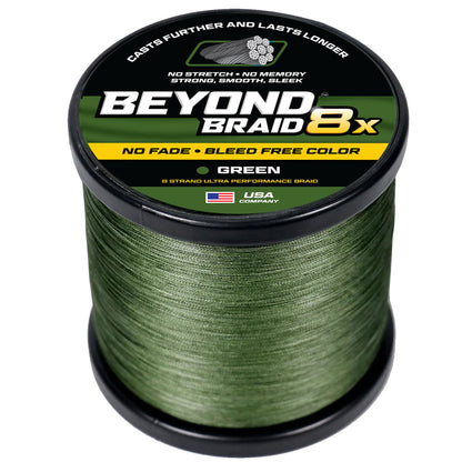 Beyond Braid - 8 Strand Braided Fishing Line Series - Super Sleek & Smooth Braided Fishing Line - High Performance Fishing Line For Saltwater & Freshwater