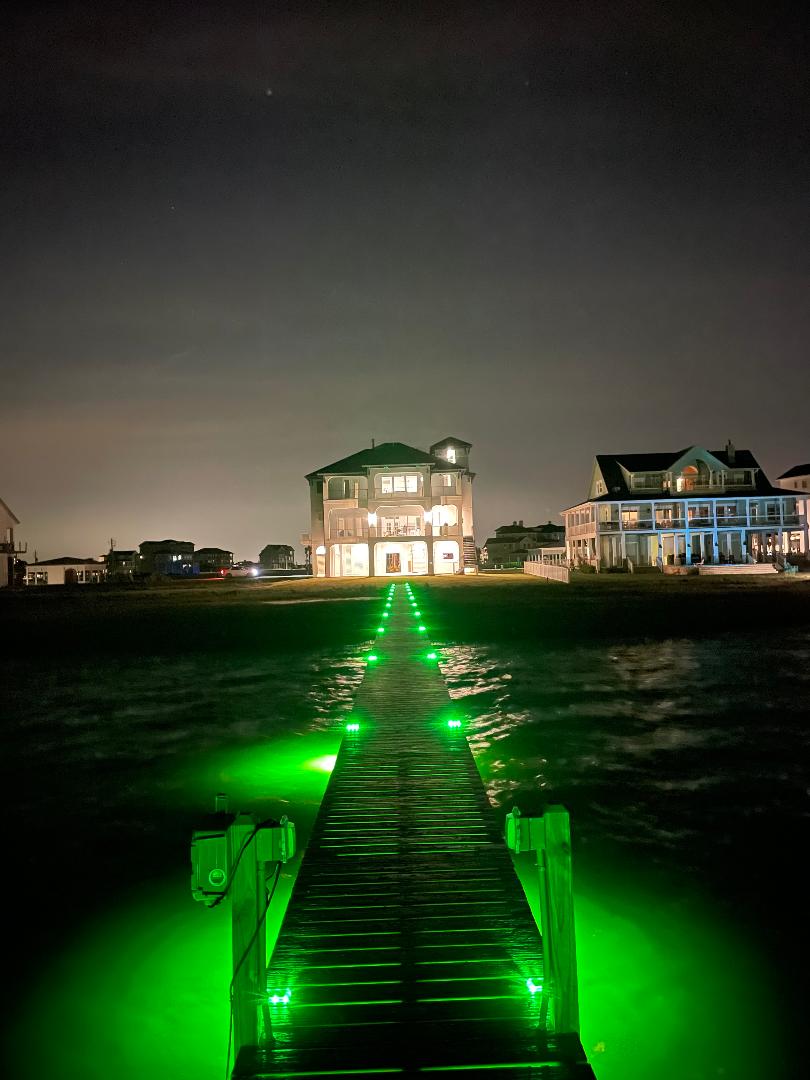 Under Water Green Fishing Lights Solar Dock Lights