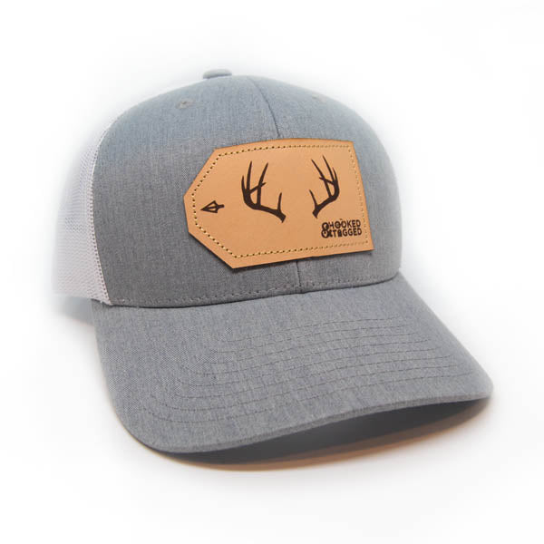 Hooked & Tagged  - Buck Antler Patch Hat