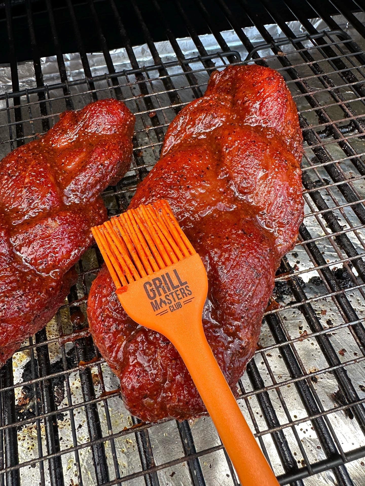 Grill Masters Club 8.5" Silicone BBQ Mop Brush - Orange - Angler's Pro Tackle & Outdoors