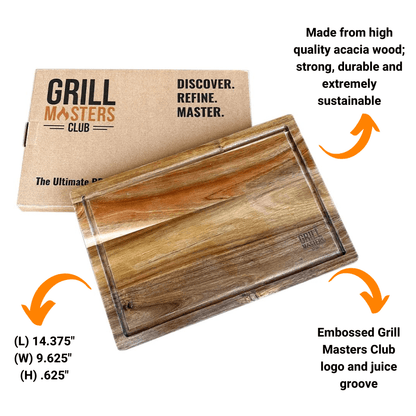 Grill Masters Club Griller's Pro Accessory Bundle: Cutting Board & Spatula - Angler's Pro Tackle & Outdoors