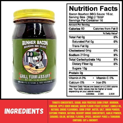 Grill Your Ass Off Bunker Bacon Bourbon BBQ Sauce™ - Angler's Pro Tackle & Outdoors