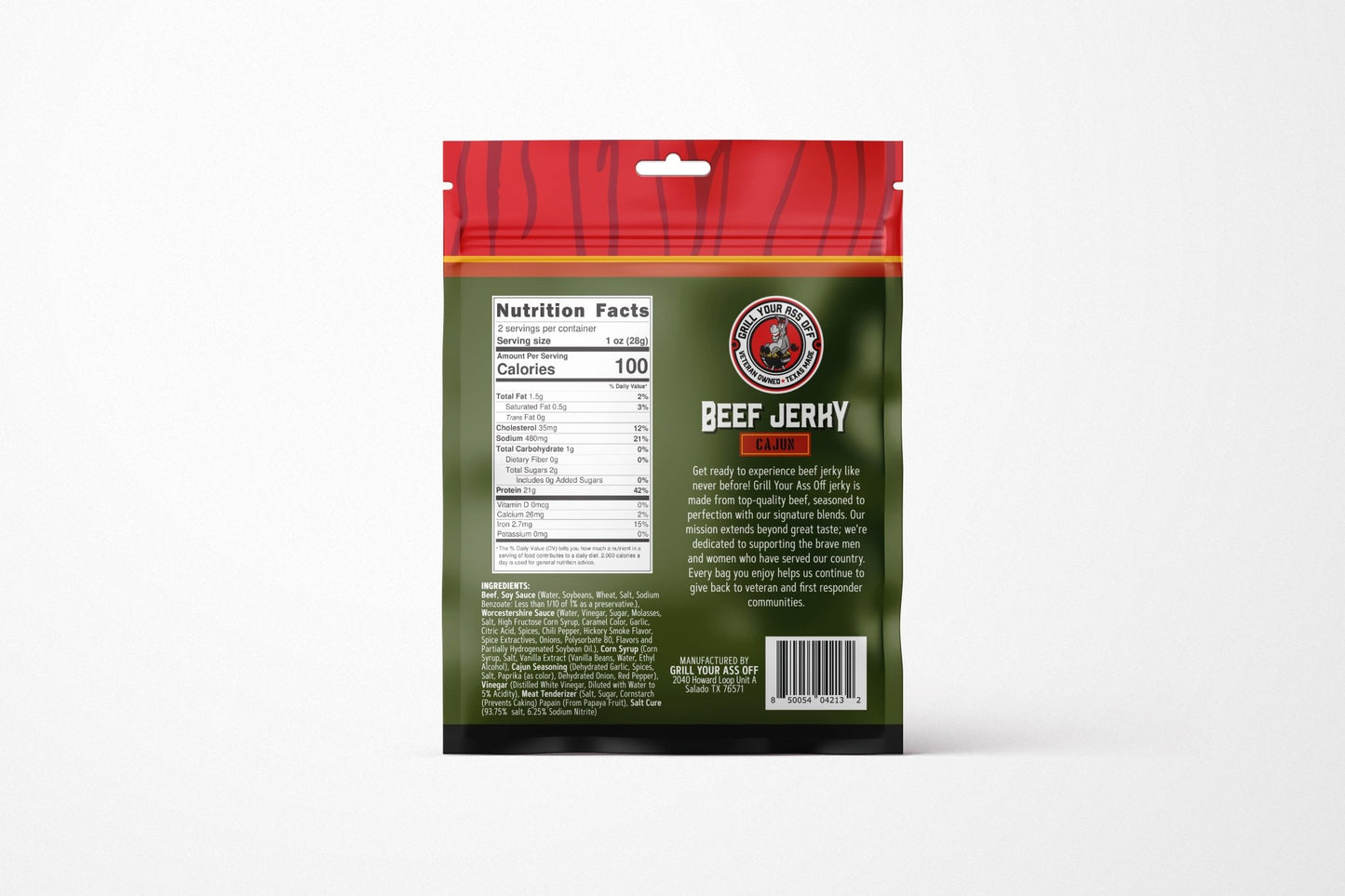 Grill Your Ass Off Cajun Beef Jerky - Angler's Pro Tackle & Outdoors