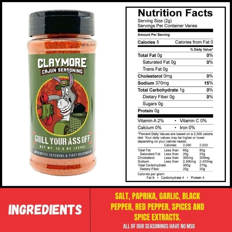 Grill Your Ass Off Claymore Cajun Seasoning™ - Angler's Pro Tackle & Outdoors