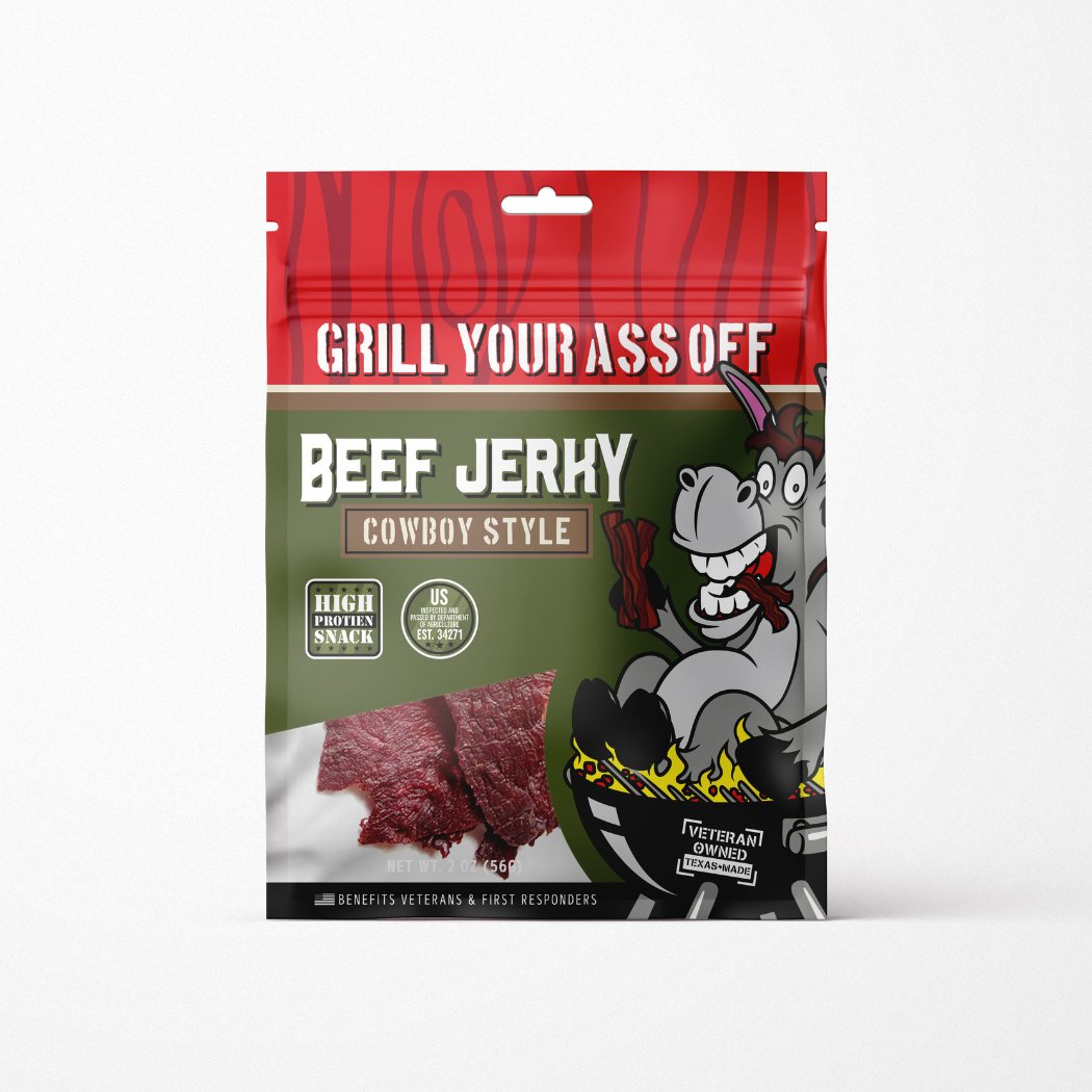 Grill Your Ass Off Cowboy Style Beef Jerky - Angler's Pro Tackle & Outdoors