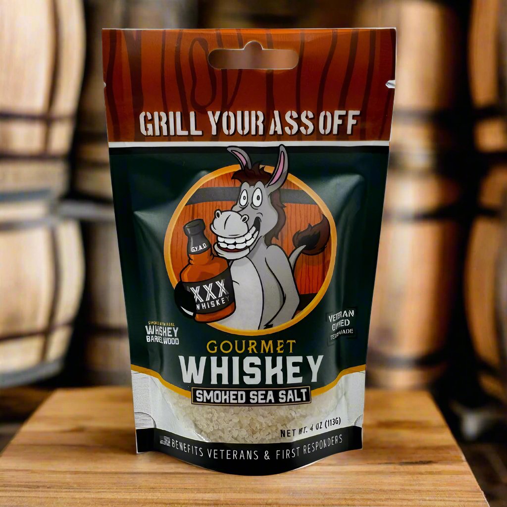 Grill Your Ass Off Gourmet Whiskey Smoked Sea Salt - Angler's Pro Tackle & Outdoors