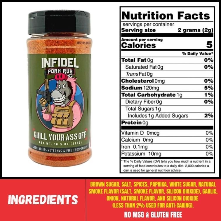 Grill Your Ass Off Infidel Pork Rub™ - Angler's Pro Tackle & Outdoors