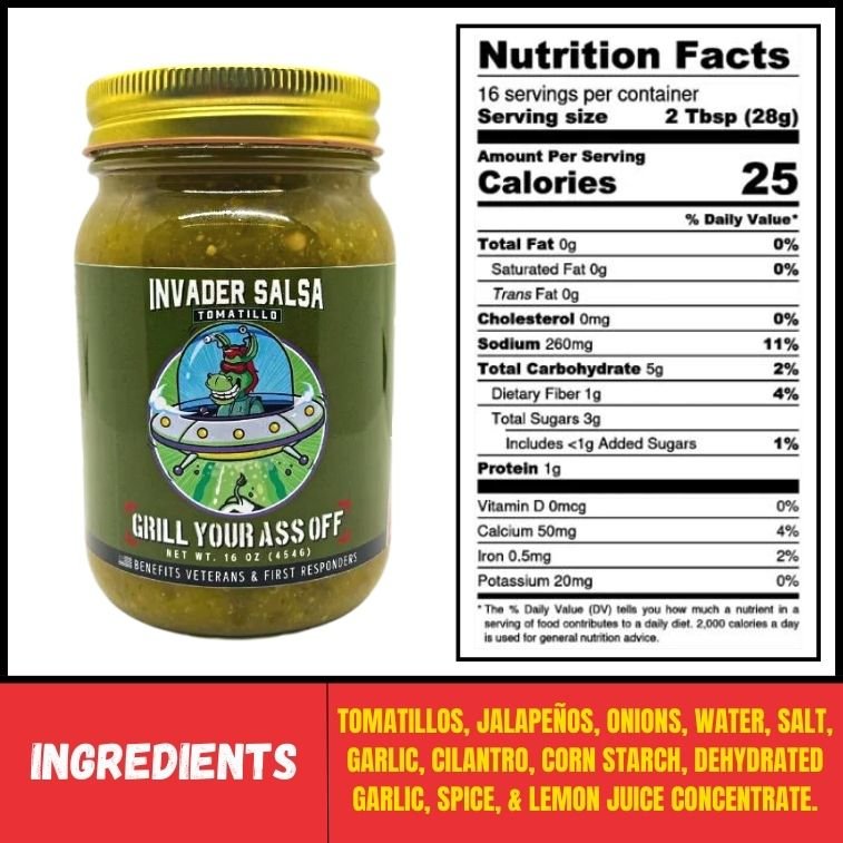 Grill Your Ass Off Invader Tomatillo Salsa - Angler's Pro Tackle & Outdoors