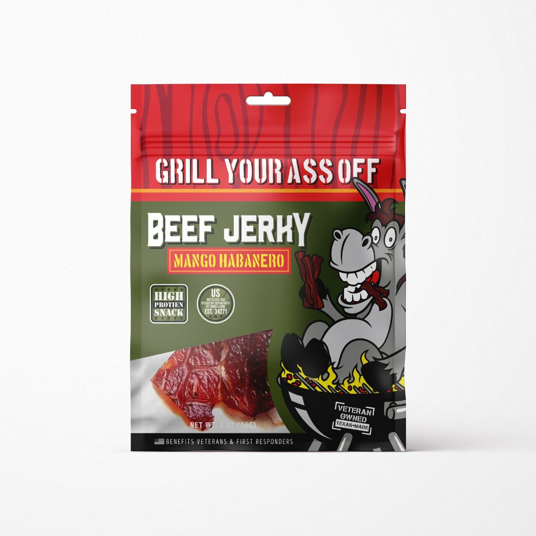 Grill Your Ass Off Mango Habanero Beef Jerky - Angler's Pro Tackle & Outdoors