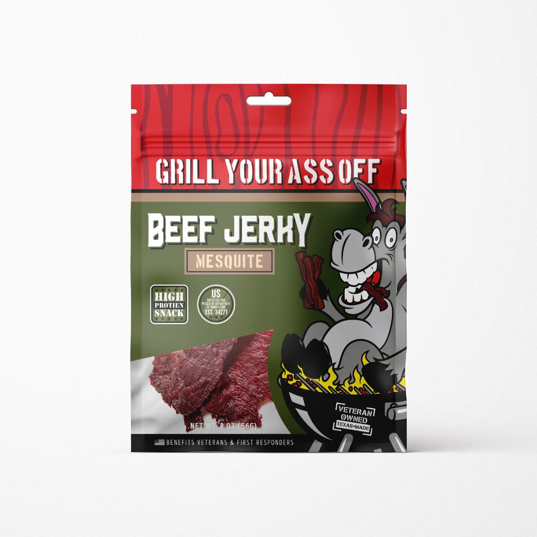 Grill Your Ass Off Mesquite Beef Jerky - Angler's Pro Tackle & Outdoors