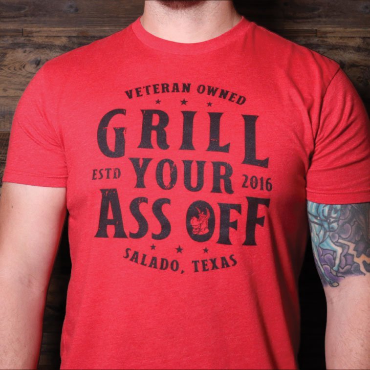 Grill Your Ass Off Old Skool T-Shirt - Angler's Pro Tackle & Outdoors