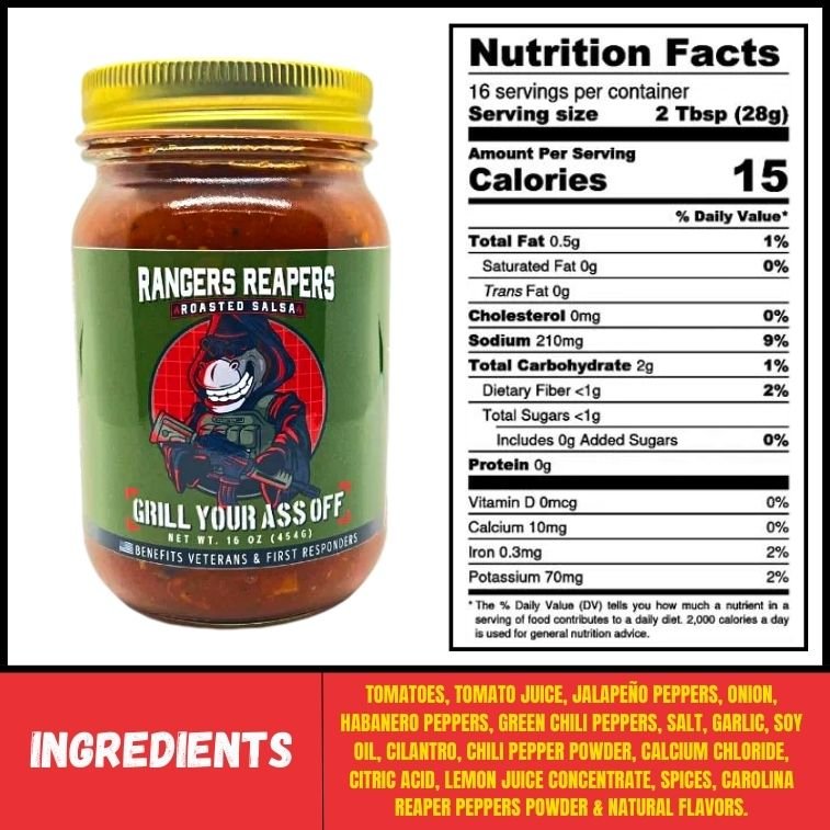 Grill Your Ass Off Rangers Reapers Roasted Salsa - Angler's Pro Tackle & Outdoors