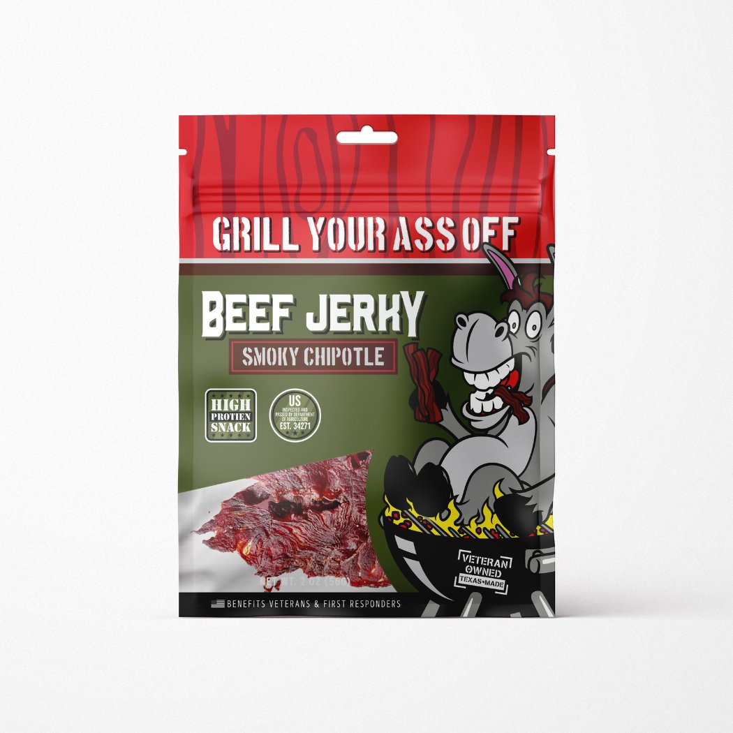 Grill Your Ass Off Smoky Chipotle Beef Jerky - Angler's Pro Tackle & Outdoors