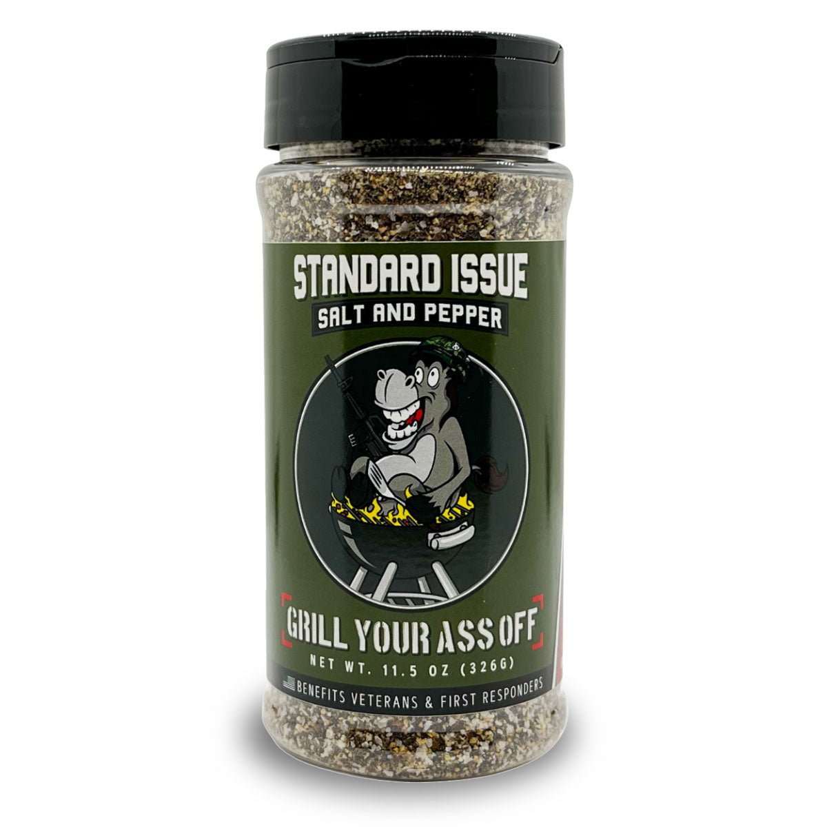 Grill Your Ass Off Standard Issue Salt & Pepper - Angler's Pro Tackle & Outdoors