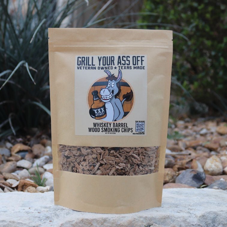 Grill Your Ass Off Whiskey Barrel Wood Chips - Angler's Pro Tackle & Outdoors