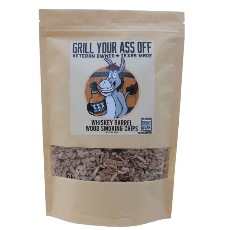 Grill Your Ass Off Whiskey Barrel Wood Chips - Angler's Pro Tackle & Outdoors