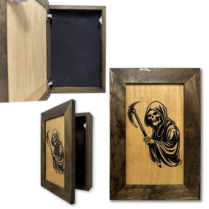 Bellewood Designs - Hidden Gun Safe With Grim Reaper Design