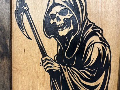 Bellewood Designs - Hidden Gun Safe With Grim Reaper Design