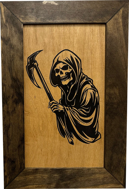 Bellewood Designs - Hidden Gun Safe With Grim Reaper Design