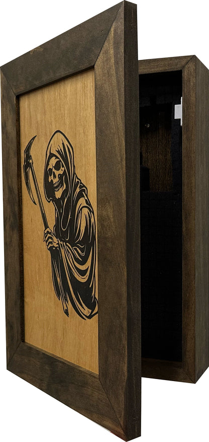 Bellewood Designs - Hidden Gun Safe With Grim Reaper Design