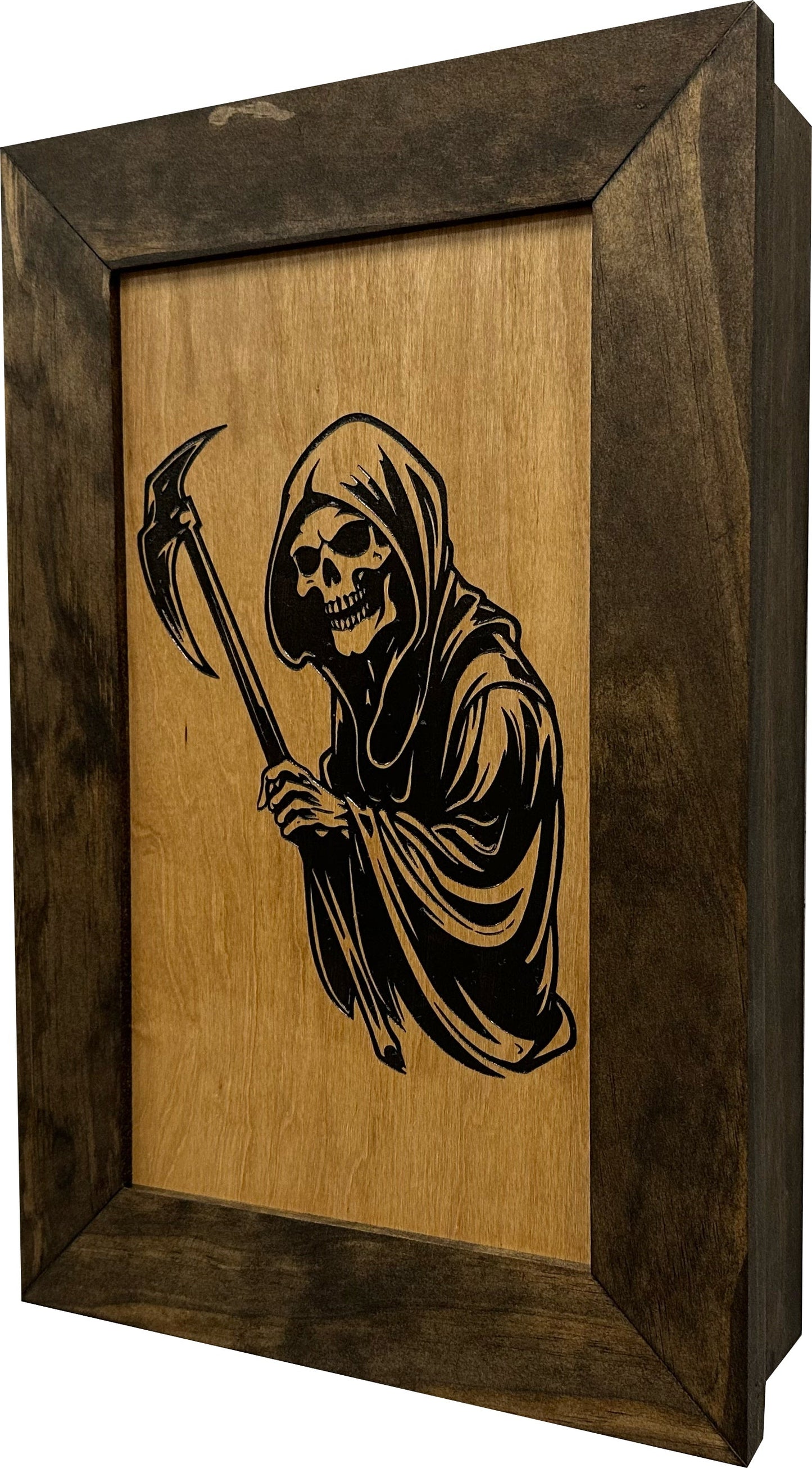 Bellewood Designs - Hidden Gun Safe With Grim Reaper Design