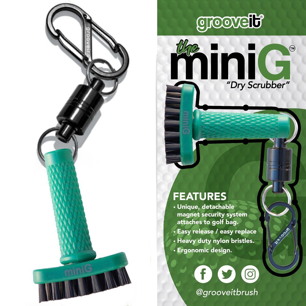 Grooveit miniG – Compact Dry Golf Brush