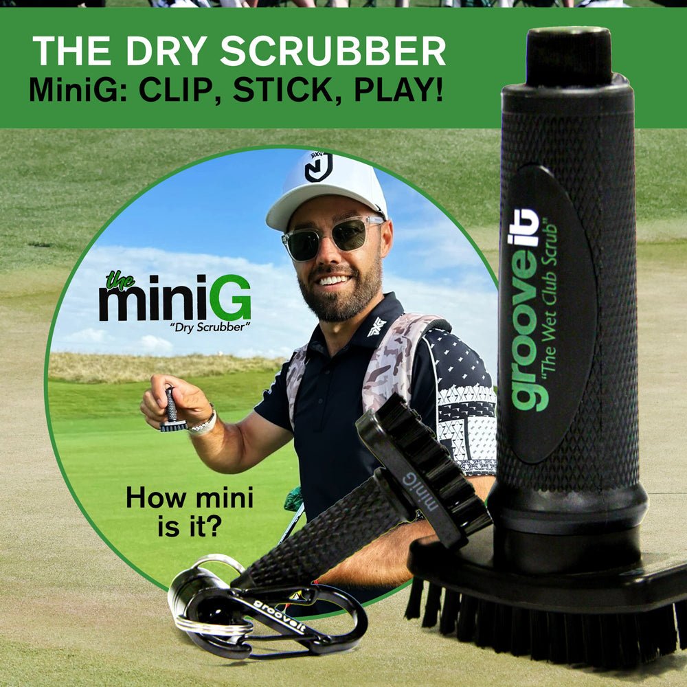Grooveit miniG – Compact Dry Golf Brush