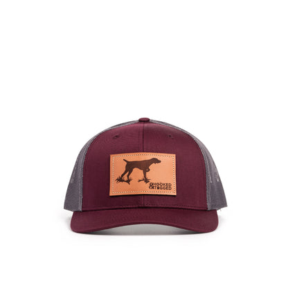 Hooked & Tagged  - Pointer Dog Patch Hat