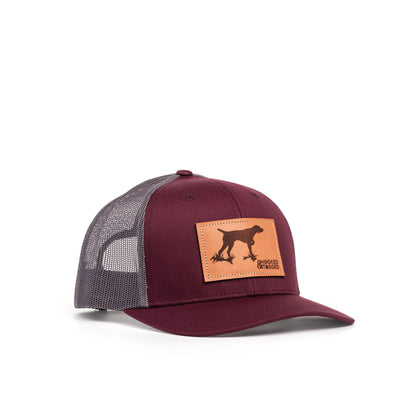 Hooked & Tagged  - Pointer Dog Patch Hat
