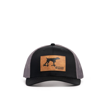 Hooked & Tagged  - Pointer Dog Patch Hat