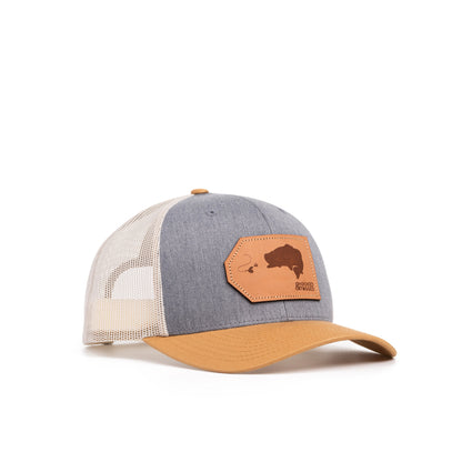 Hooked & Tagged  - Largemouth Bass Patch Hat