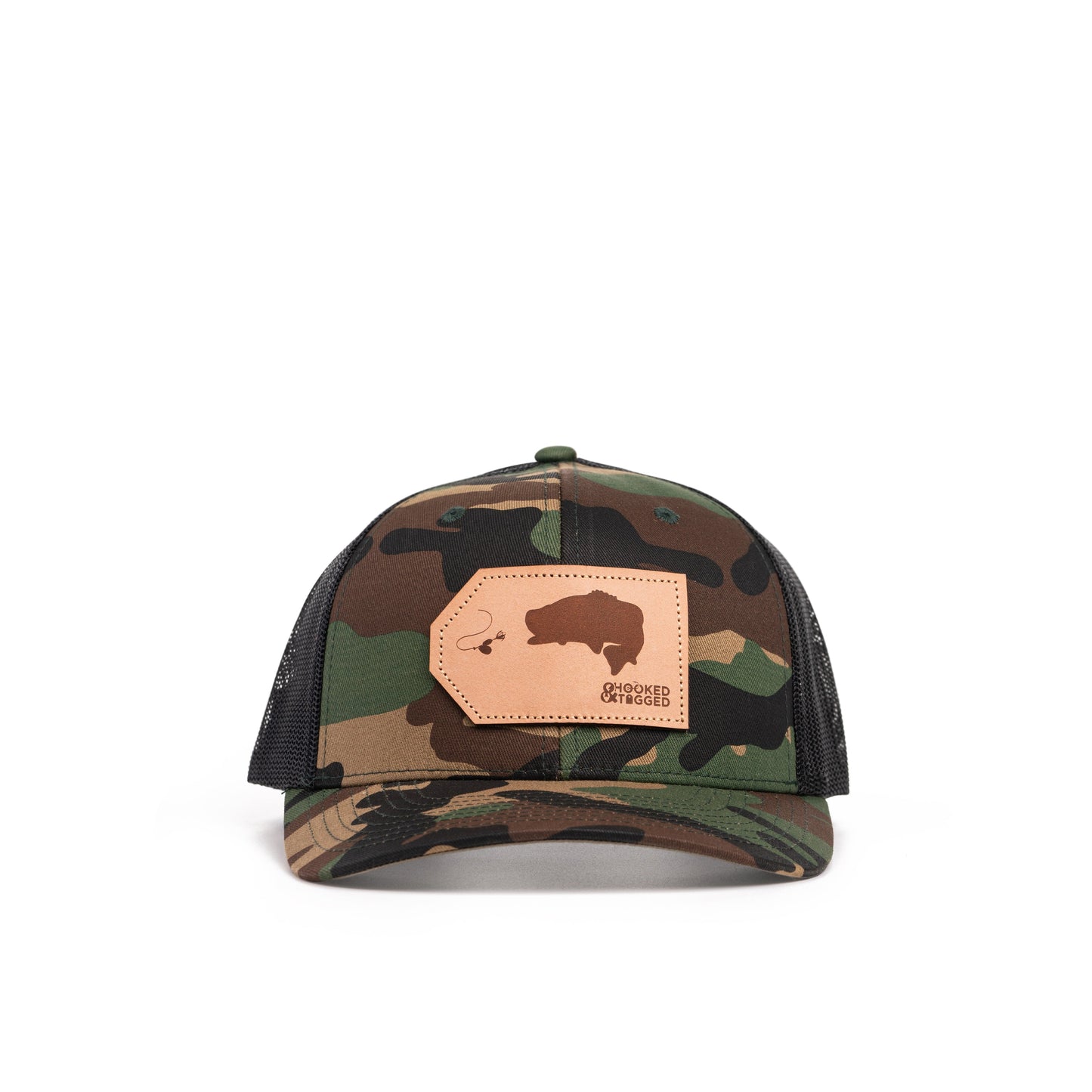 Hooked & Tagged  - Largemouth Bass Patch Hat