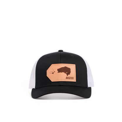 Hooked & Tagged  - Largemouth Bass Patch Hat