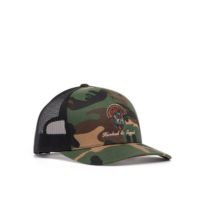 Hooked & Tagged  - Full Strut Embroidered Hat