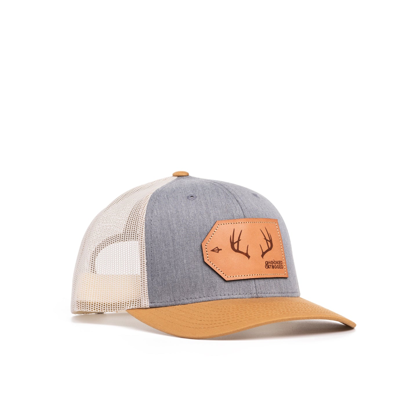 Hooked & Tagged  - Buck Antler Patch Hat