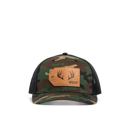 Hooked & Tagged  - Buck Antler Patch Hat