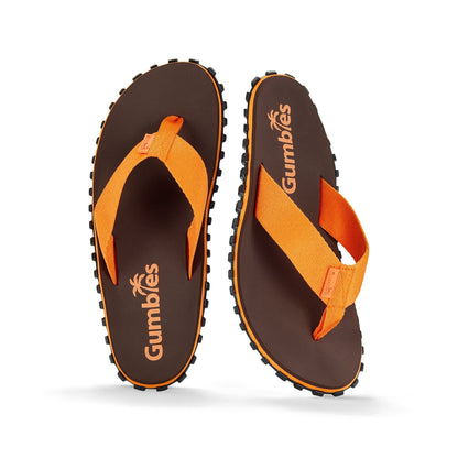 Gumbies Duckbill Flip-Flops - Men's - Brown & Orange - Angler's Pro Tackle & Outdoors