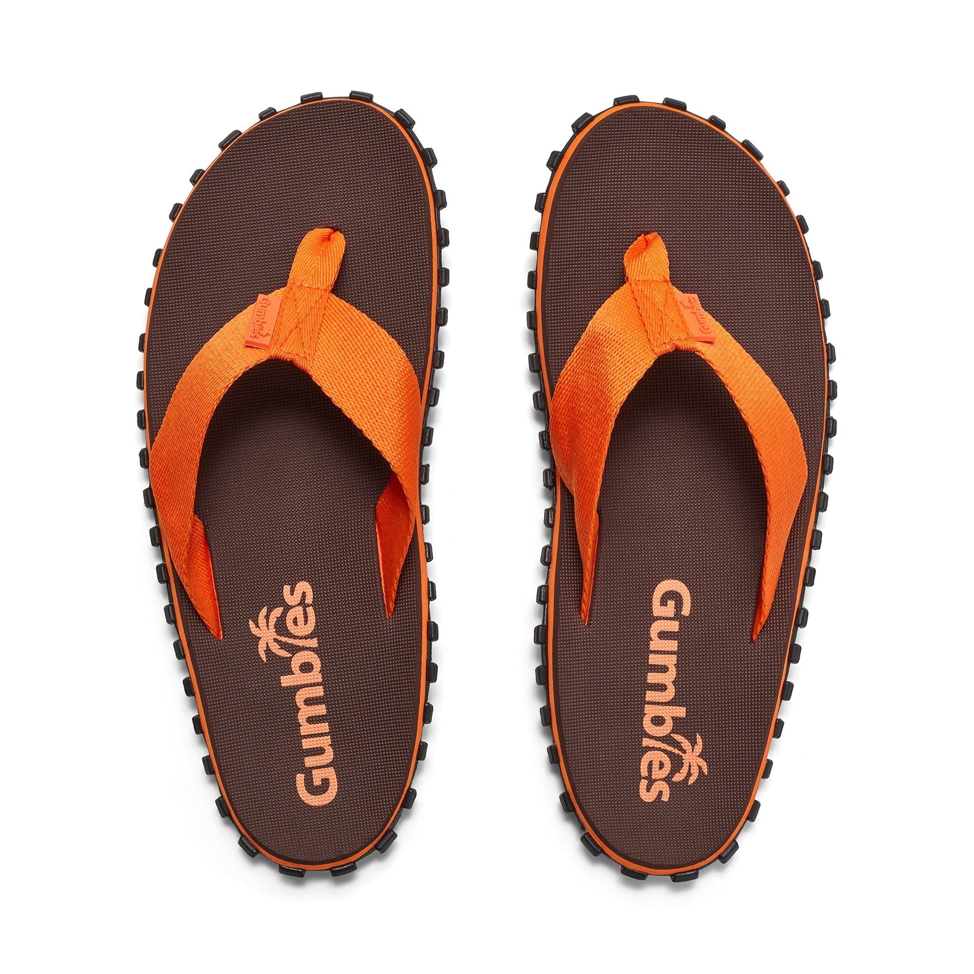 Gumbies Duckbill Flip-Flops - Men's - Brown & Orange - Angler's Pro Tackle & Outdoors