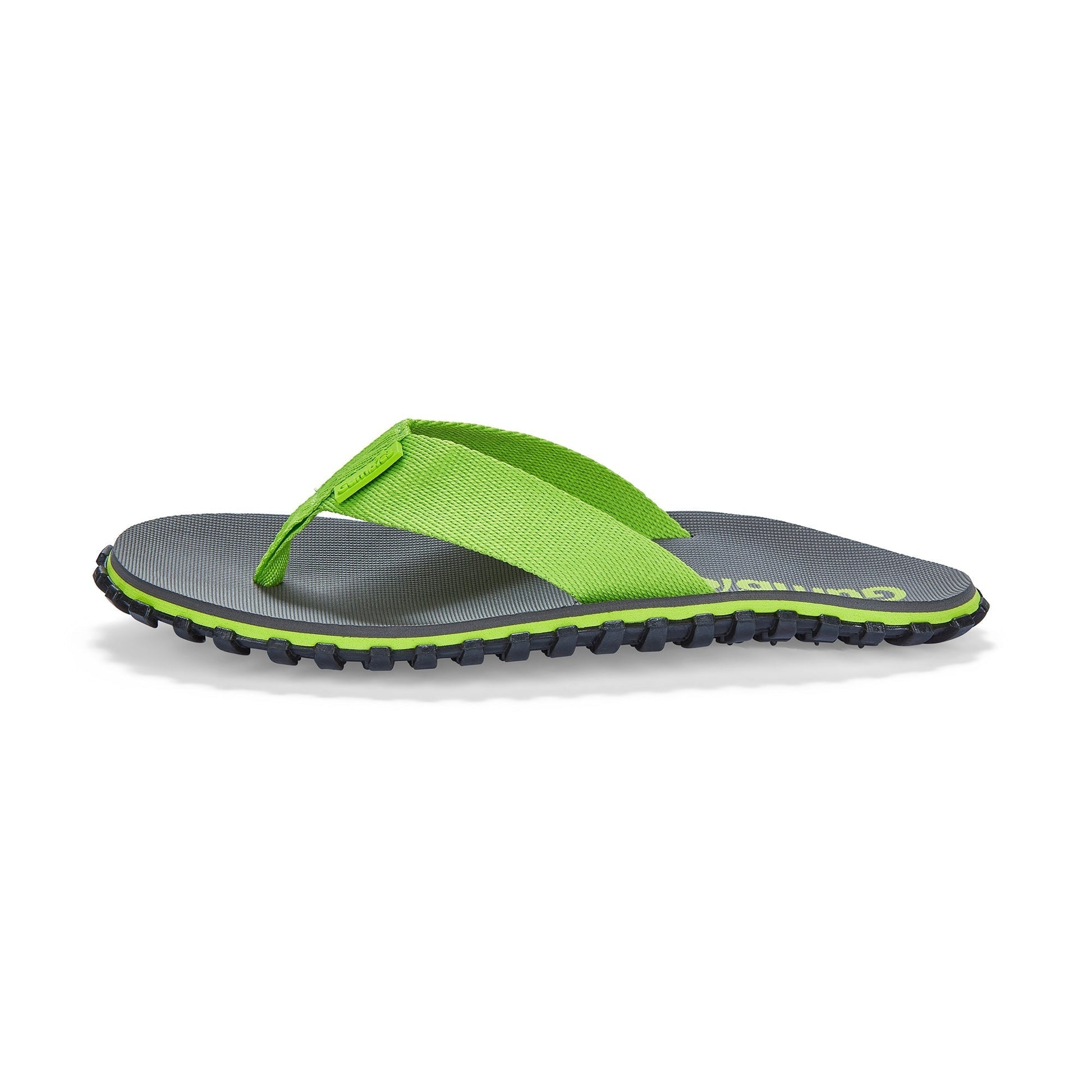 Gumbies Duckbill Flip-Flops - Men's - Grey & Lime - Angler's Pro Tackle & Outdoors