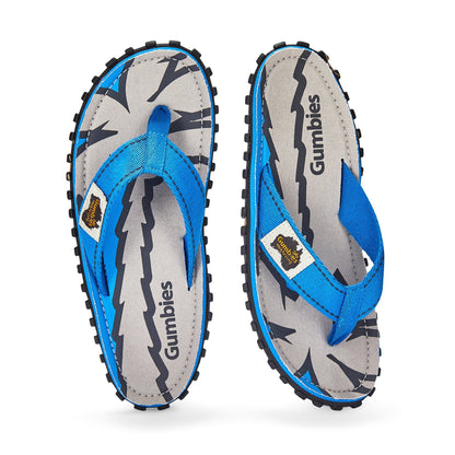 Gumbies Islander Flip-Flops - Men's - Blue Palms - Angler's Pro Tackle & Outdoors