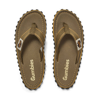 Gumbies Islander Flip-Flops - Men's - Classic Khaki - Angler's Pro Tackle & Outdoors