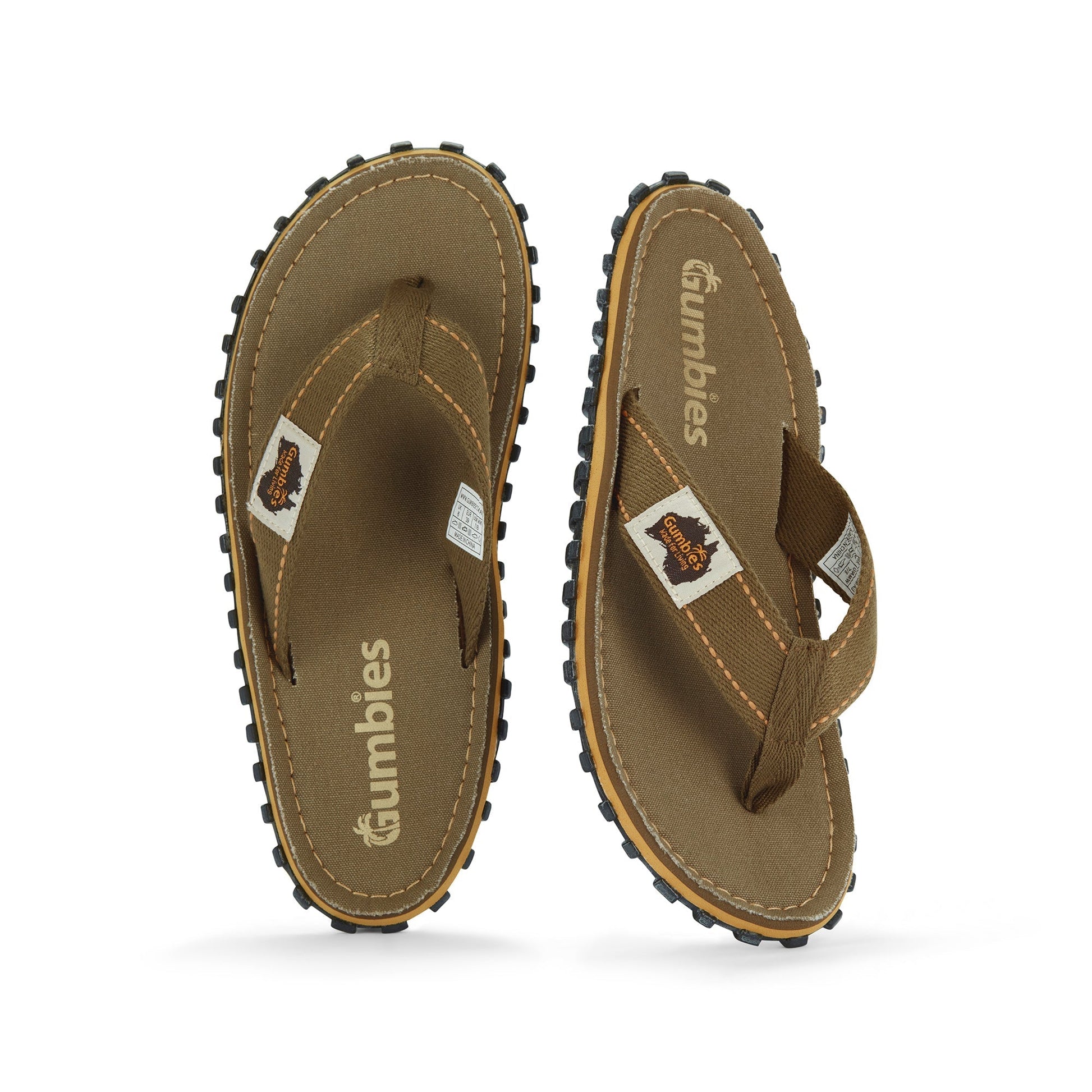 Gumbies Islander Flip-Flops - Men's - Classic Khaki - Angler's Pro Tackle & Outdoors