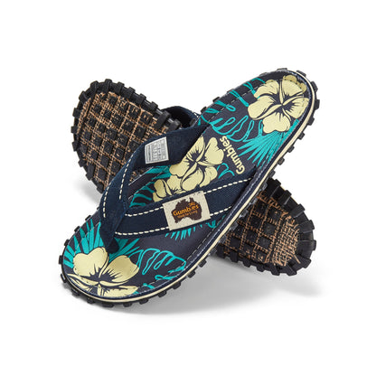 Gumbies Islander Flip-Flops - Women's - Blue Hibiscus - Angler's Pro Tackle & Outdoors