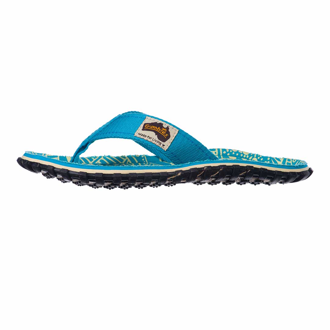 Gumbies Islander Flip-Flops - Women's - Turquoise Pattern - Angler's Pro Tackle & Outdoors