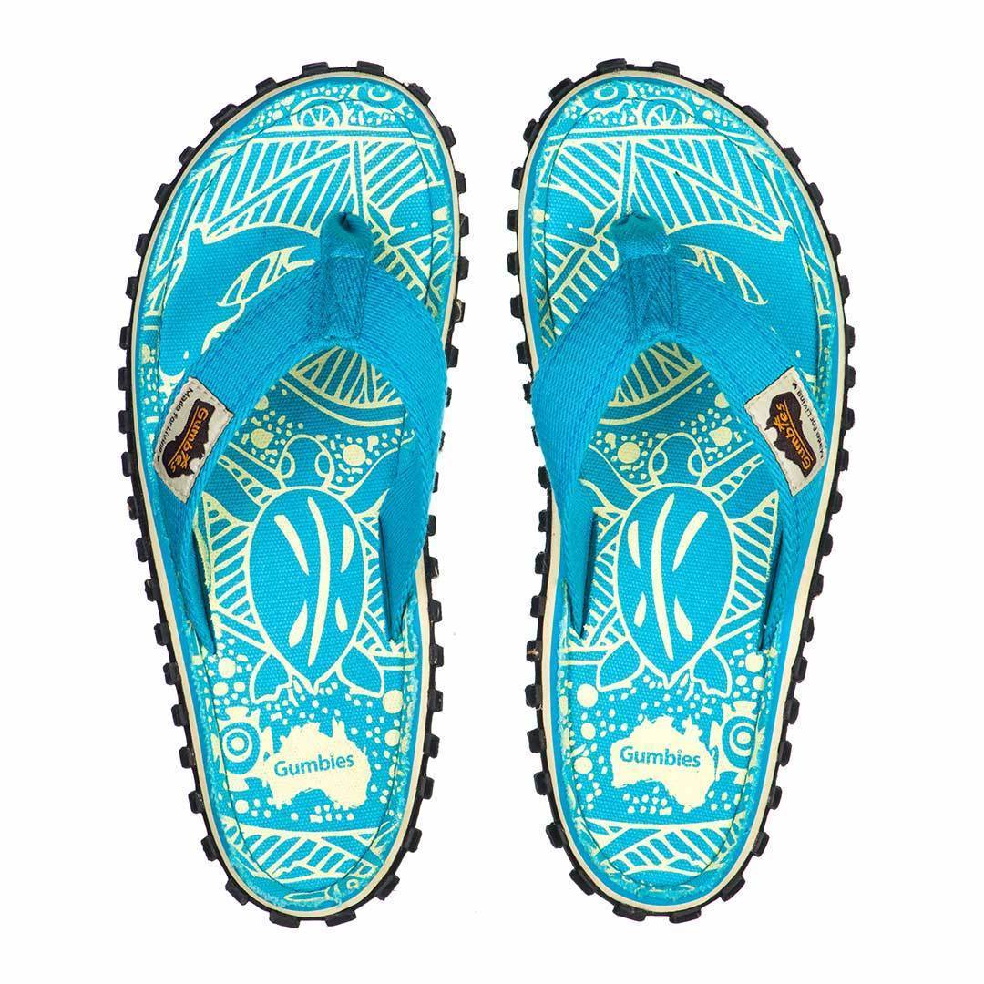 Gumbies Islander Flip-Flops - Women's - Turquoise Pattern - Angler's Pro Tackle & Outdoors