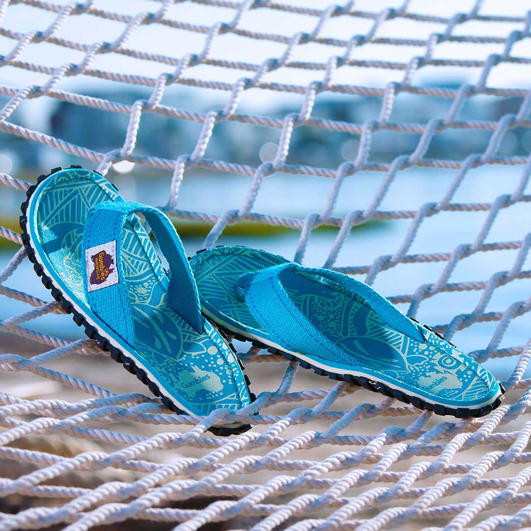 Gumbies Islander Flip-Flops - Women's - Turquoise Pattern - Angler's Pro Tackle & Outdoors