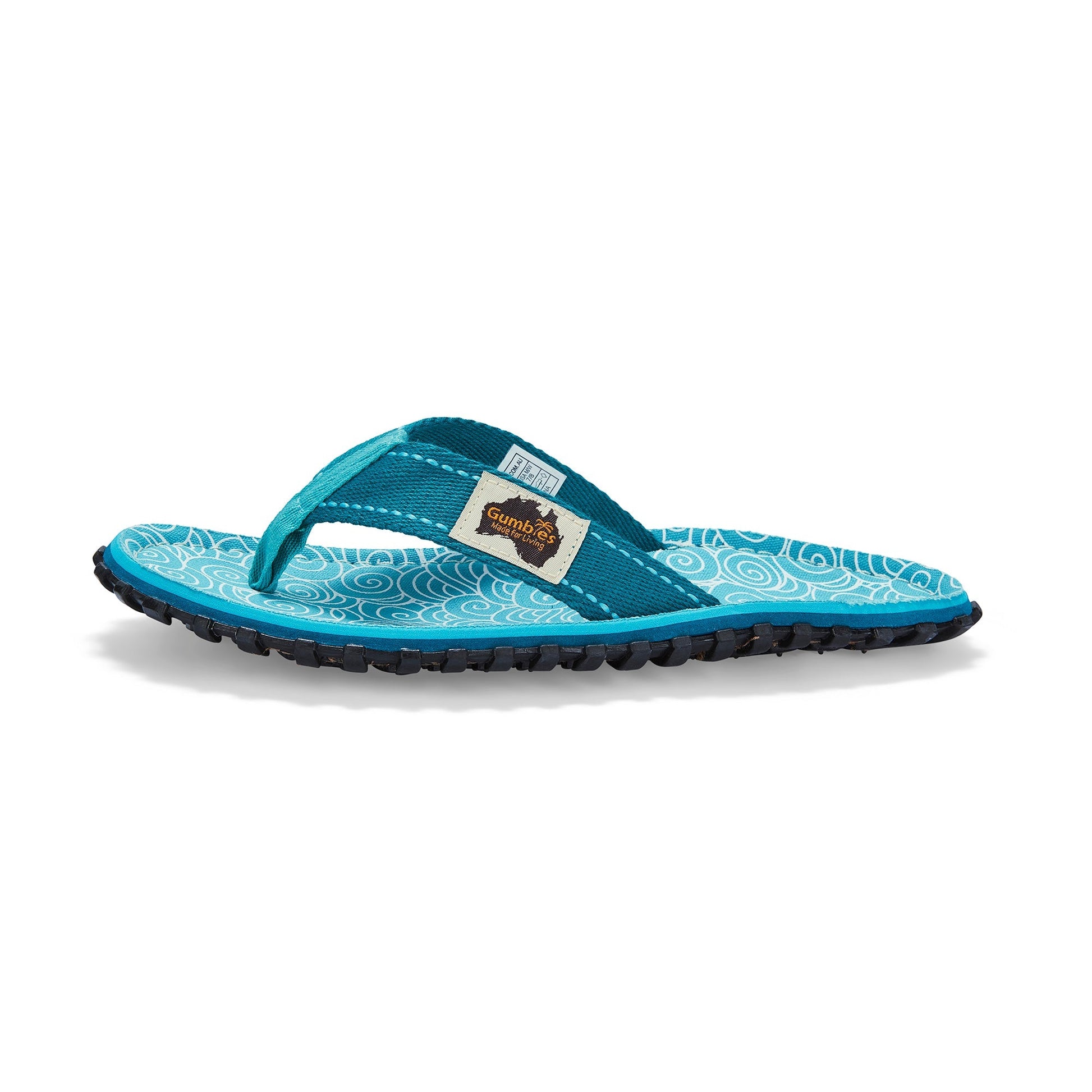 Gumbies Islander Flip-Flops - Women's - Turquoise Swirls - Angler's Pro Tackle & Outdoors